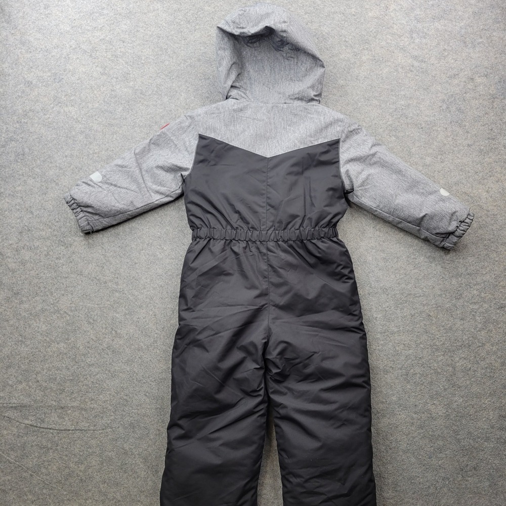 Snowsuit Size 3T Toddler Boys Swiss Tech Gray Black One Piece Winter Bunting - Picture 3 of 8
